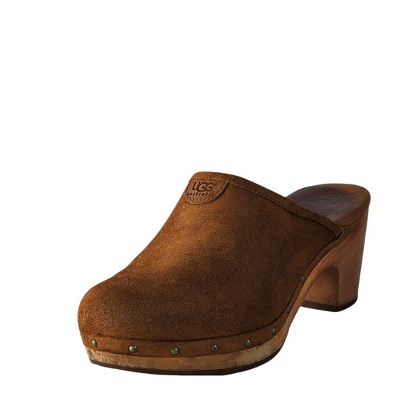 UGG Women's Abbie Suede Clog 5772 Chestnut Suede - Picture 2 of 7